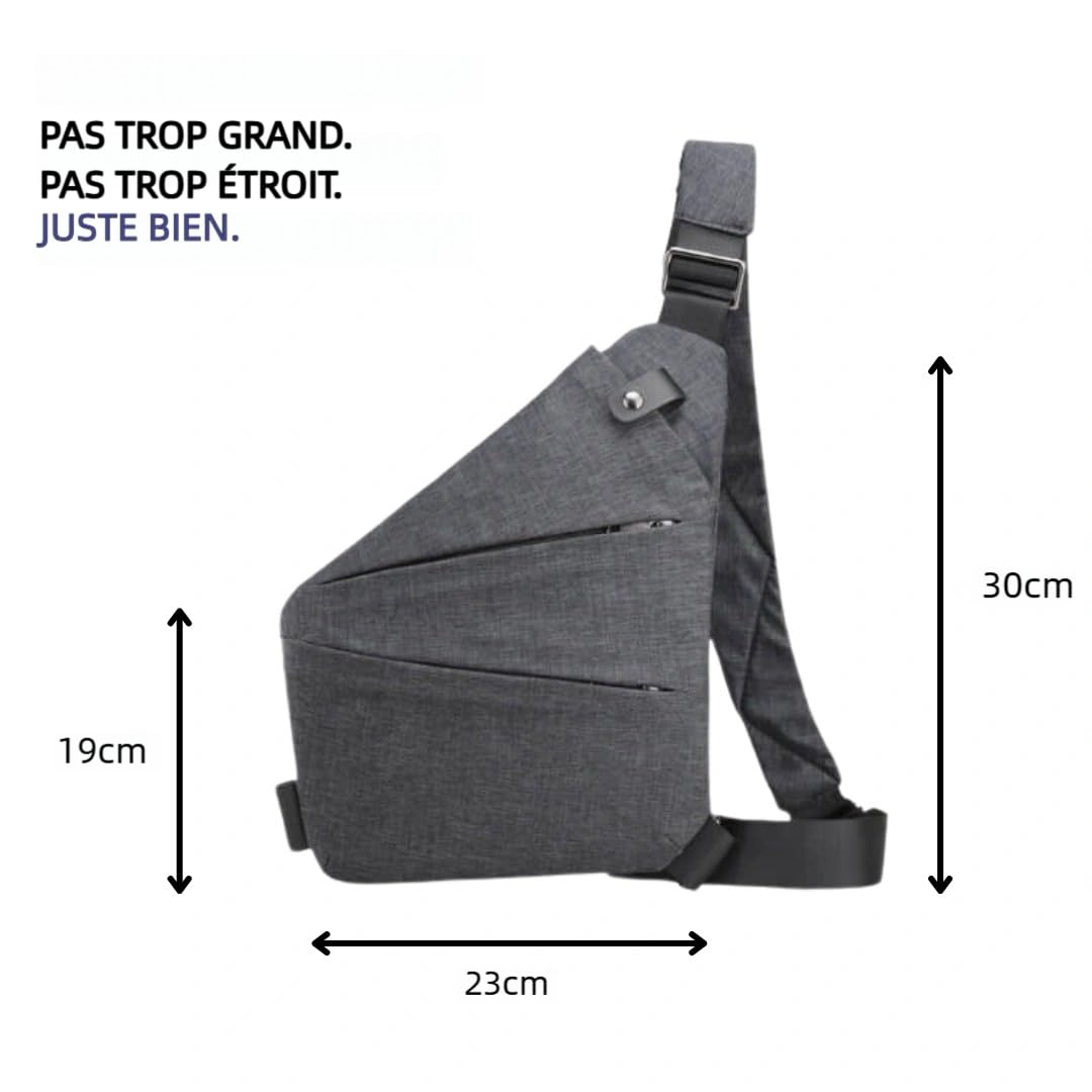 MEIION Sac bandoulière anti-vol Farvello Sac à bandoulière léger et sécurisé avec poches multiples, pour les voyages, homme et femme, sac anti-vol pratique pour une utilisation quotidienne