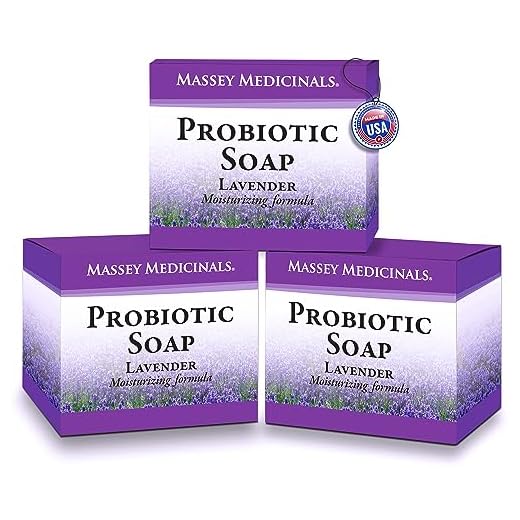 Candida Freedom 100% Natural Probiotic Soap-Anti fungal Soap for Skin Fungus, Jock Itch, Acne, Dandruff and Poison Ivy-Powerful Lavender Antibacterial Body Soap-4oz Lavender Scent-Pack of 3