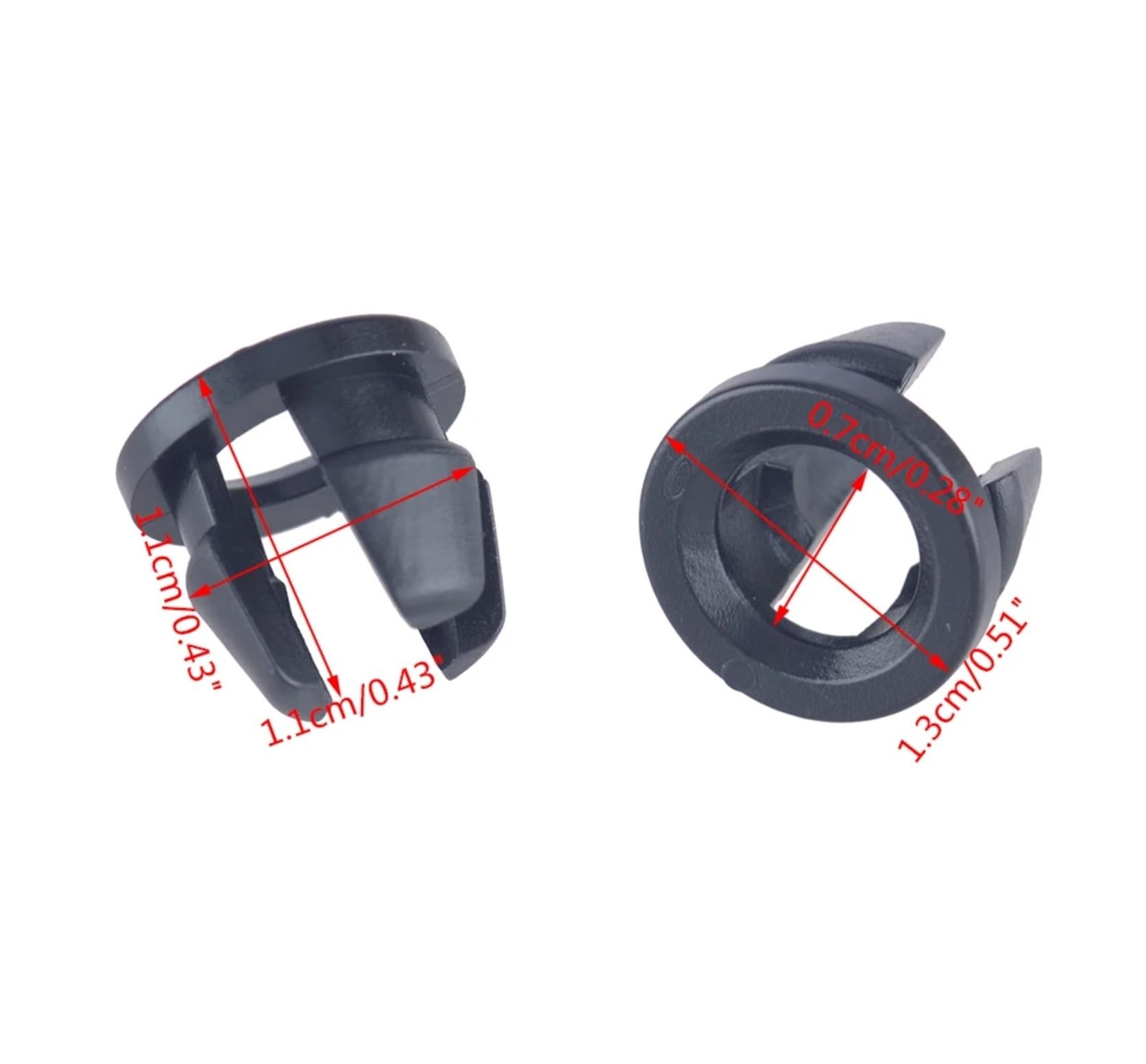 26399-40U00 90467-12042 N807994-S W704740 20Pcs Grille Side Marker Light Grommet Mounting Clip Retainer Fit for Ford Black Nylon