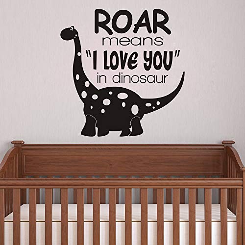 Wandaufkleber Dinosaurier für Kinderzimmer, Vinyl, mit Zitaten von Moharwall Paläontologen, M-29''WX30''H Cover