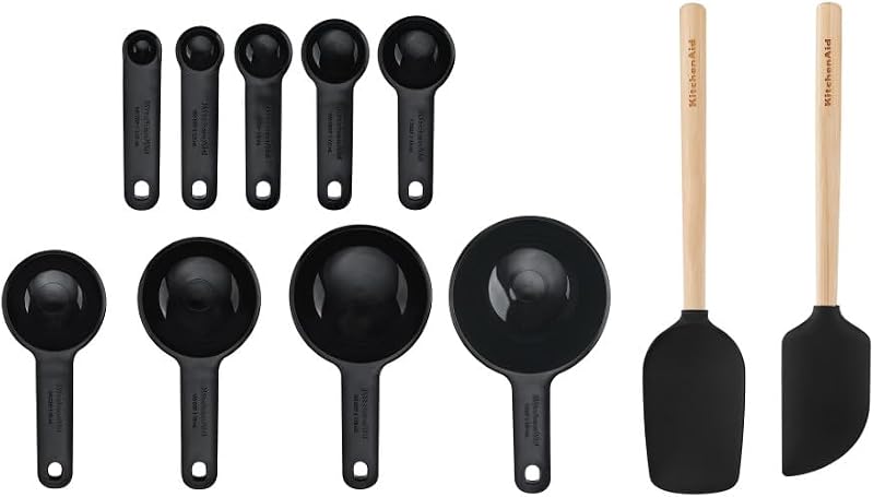 Juego para hornear con batidora de pie KitchenAid de 11 piezas - Negro ónix