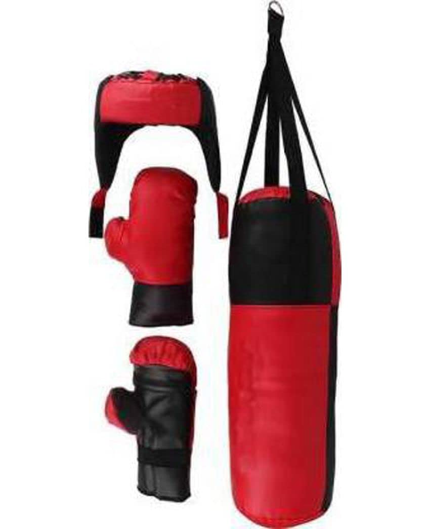 EmmEmm Assorted Boxing Kit for Kids Age 4-10 Years (Bag + Head Gaurd + Boxing Gloves) Red Black Color (B0BTM72XN8) Amazon Price History, Amazon Price Tracker