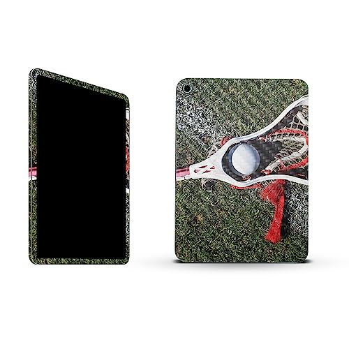 Image of MightySkins Carbon Fiber Skin Compatible with Apple iPad 10.9 inch 10th Gen (2022) Full Wrap Kit - Lacrosse Ball | Protective, Durable Textured Carbon Fiber Finish | Easy to Apply | Made in The USA