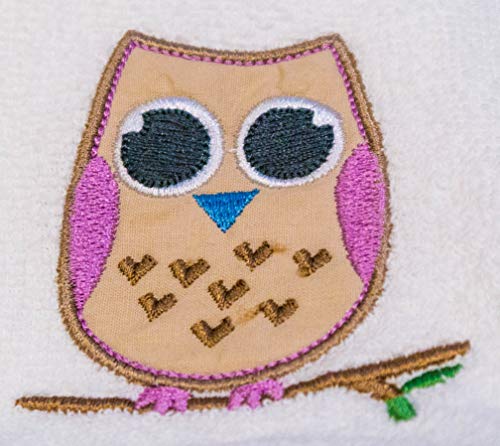 Asciugamano ricamato per bambini, 100% cotone