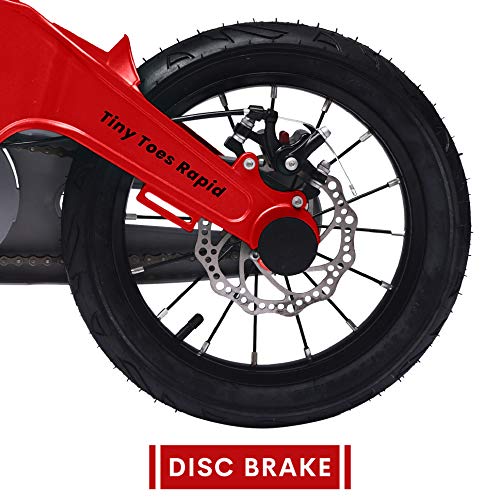 Image of R for Rabbit Tiny Toes Rapid Bicycle for Kids for 3,4 & 5 Years 14T inch Cycle |90% Installed|Magnesium Alloy Single Structure - Red