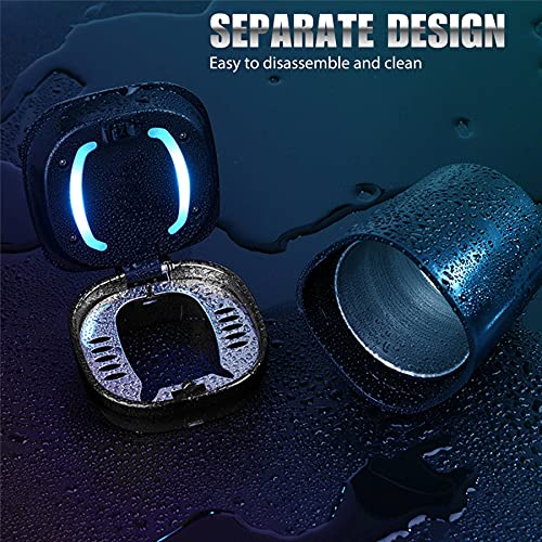 Car Ashtray with LED Blue Light