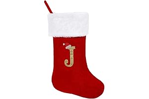 Plush Monogrammed Christmas Stocking