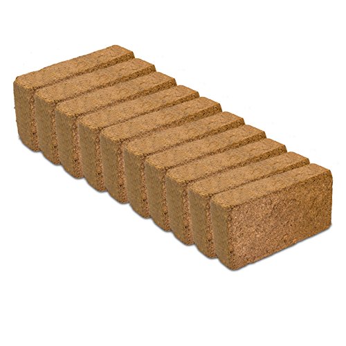 Terra-Discount 10 x Humusziegel, Kokoserde, Quellerde, Kokosziegel, je ca. 650 g - fein Cover