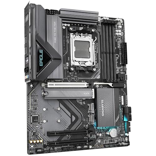 GIGABYTE X870 EAGLE WIFI7 Scheda Madre - Supporta CPU AMD Ryzen 9000, VRM a 14+2+2 fasi, fino a 8000MHz DDR5 (OC), 1xPCIe 5.0, Wi-Fi 7, LAN 2.5GbE, USB 4 - Scheda madre - Immagine 2
