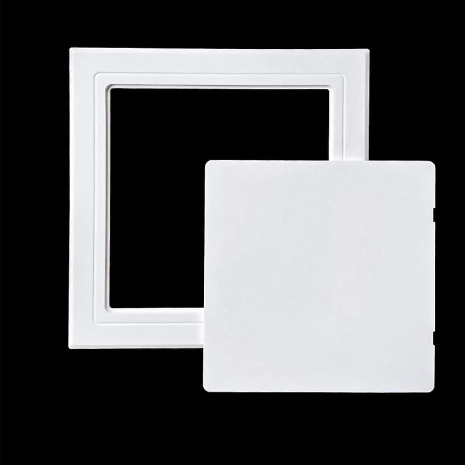 Kanduo White Plumbing Access Door Access Panel Self Adhesive Wall Access Panel Door For Shower, Conceals Electric Meter Hole Cover(,200X200mm/7.8X7.8in)