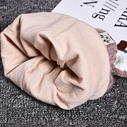 Van Caro Cute Reindeer Antlers Knitted Hat Soft Warm Beanie Cap Photo Prop for 3-24 Months4