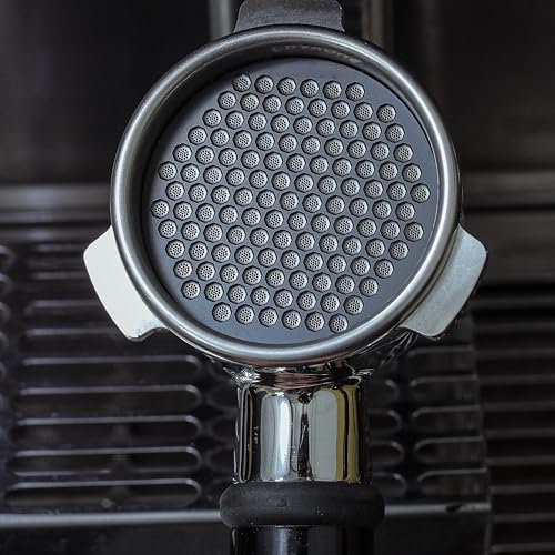 Image of 54mm Espresso Puck Screen - Stainless Steel Ultra Thin Espresso Filter Perfect Fit With Breville Barista Express, Pro, Touch, Bambino, Infuser, Easy Clean Design (Black, 54mm)