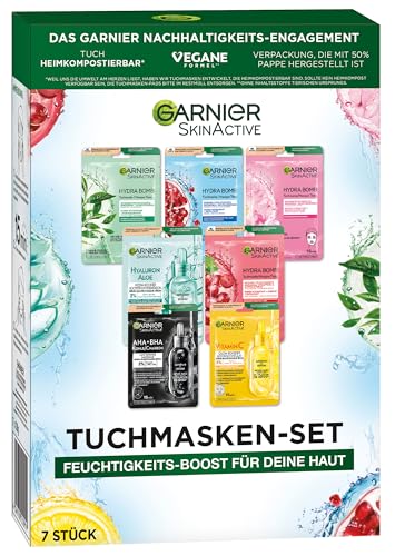Garnier Set di maschere in panno per ogni tipo di