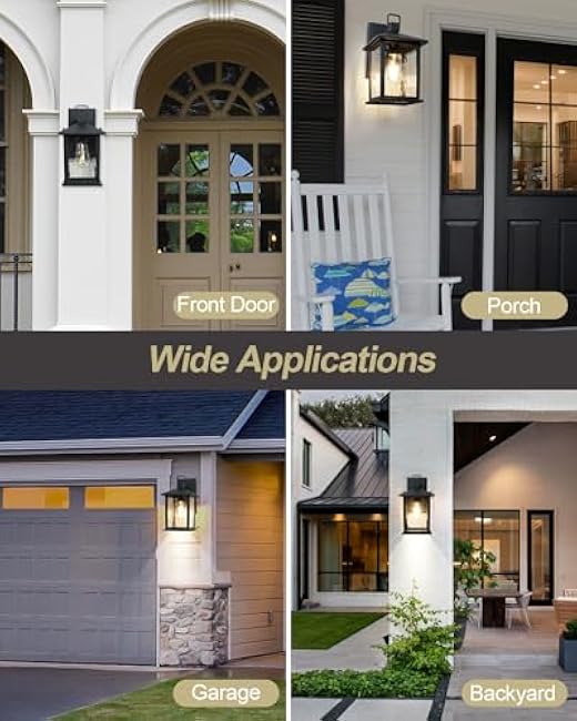 Outdoor Porch Light Outdoor Wall Sconce Matte Black 12 High