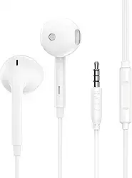 Fone de Ouvido 1Hora, Fone de Ouvido Intra-Auriculares, Conector 3.5mm Branco, Microfone Integrado, Conexão Estável, Áudio Imersivo