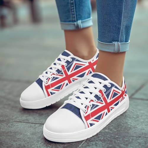 Summer Womens Casual Sneakers Trendy & Comfy Women Canvas Shoes with Flag Pattern3