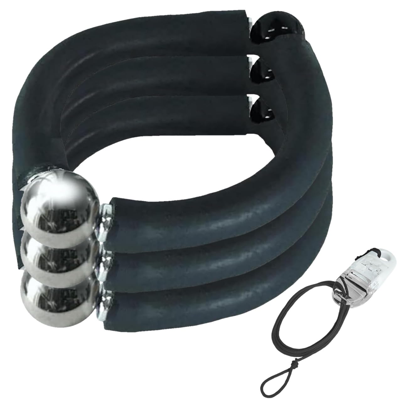 Amazon | クマッキーZ 3個セット ブラック 紛失防止ストラップ付