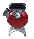 Cuisinart WAF-V200 Vertical Belgian Waffle Maker, Ruby Red, Nonstick Plates, 4-Slice Capacity, Space-Saving Upright Design, Browning Control, Indicator Lights, Easy Cleanup (Renewed)