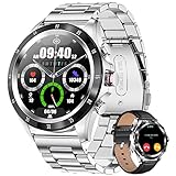 LIGE Smartwatch Herren Touchscreen Bluetooth Fitness Armband Pulsuhr Uhr mit Blutdruckmessung für Android IOS Laufuhr Sport Wasserdicht Schrittzähler Kalorienzähler