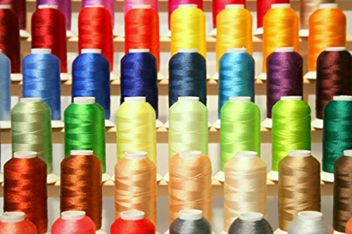 140 conos de hilo para bordado de poliéster ThreadNanny premium de 1100 yardas cada uno miniatura 2