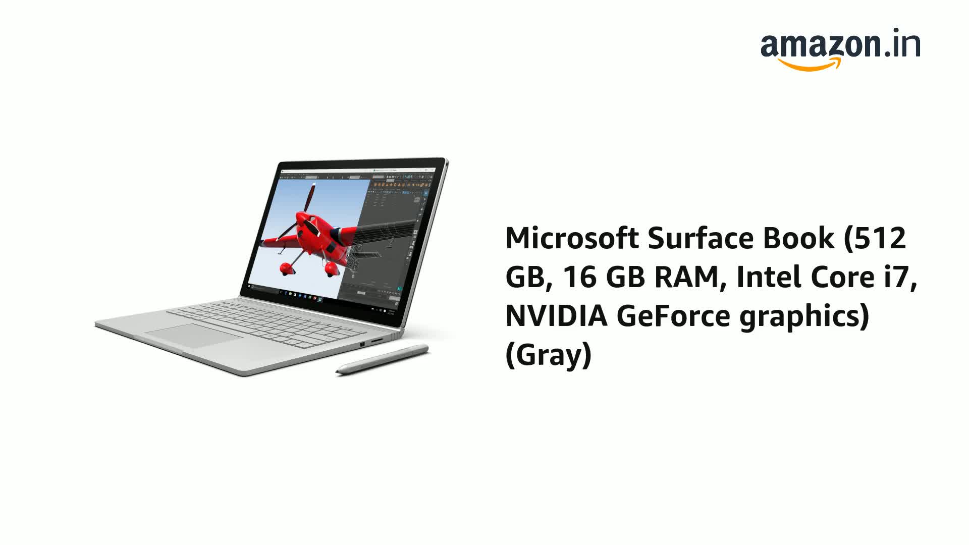 Microsoft Surface Book (512 GB, 16 GB RAM, Intel Core i7, NVIDIA