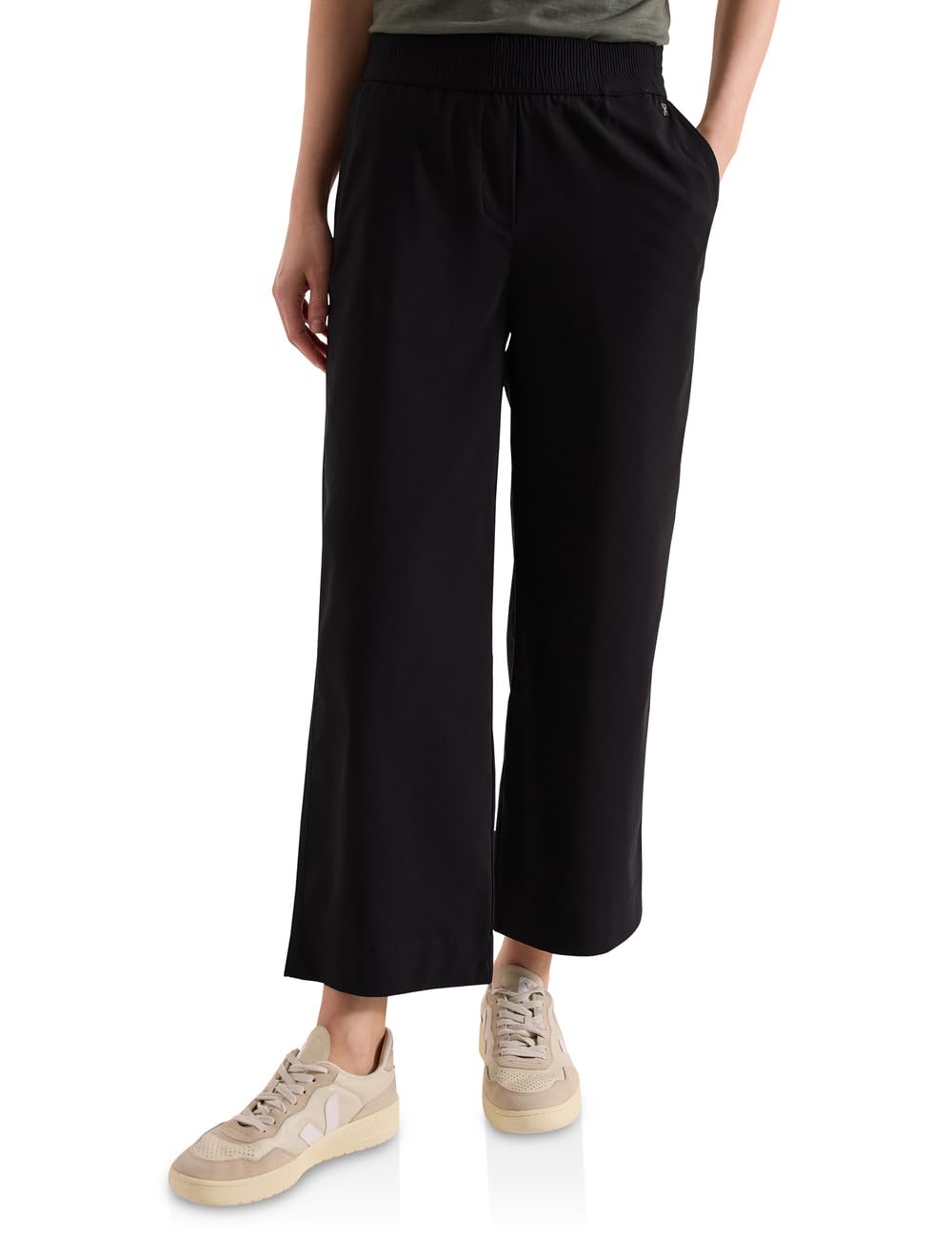 Cecil Wide Leg Hose Black XS