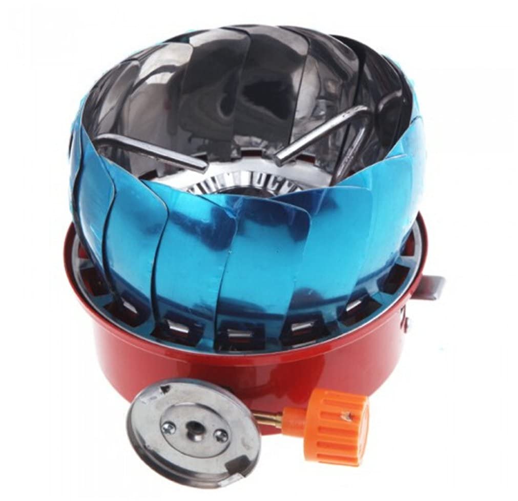 Coupe-Vent Ultraléger Camping en Plein Air Mini Réchaud À Gaz Brûleur Portable Réchaud Léger pour Le Camping Cuisine en Plein Air,A