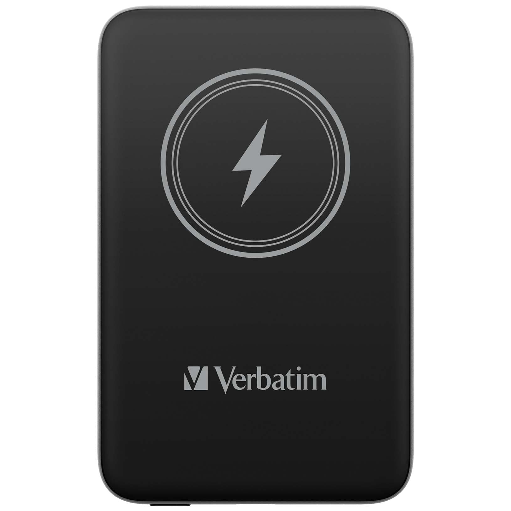 Verbatim Magnetic Power Bank 10000mAh Wireless Charger 15W 20W PD tramite USB-C, Power Bank Piccola e Magnetica per iPhone 15, 14, 13, 12, Pro, Max, iPad, Nero