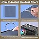 Jortmrd 2 Stück Staubfilter PC DIY PC Kühler Lüfter Staub Filter PVC Staubdicht Mesh Filter Abdeckung PC Gehäuse Staubschutzgitter PC Kühlerfilter Staubdicht mit 8 Magnetstreifen (400 x 300 mm)