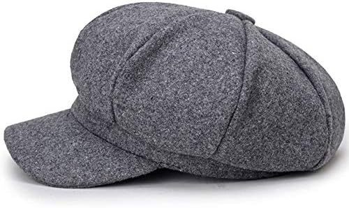 Kids Boys Girls Winter 8 Panels Newsboy Caps Wool Flat Beret Cabbie Hat for Toddler Baby,2 to 7 Years - Image 5