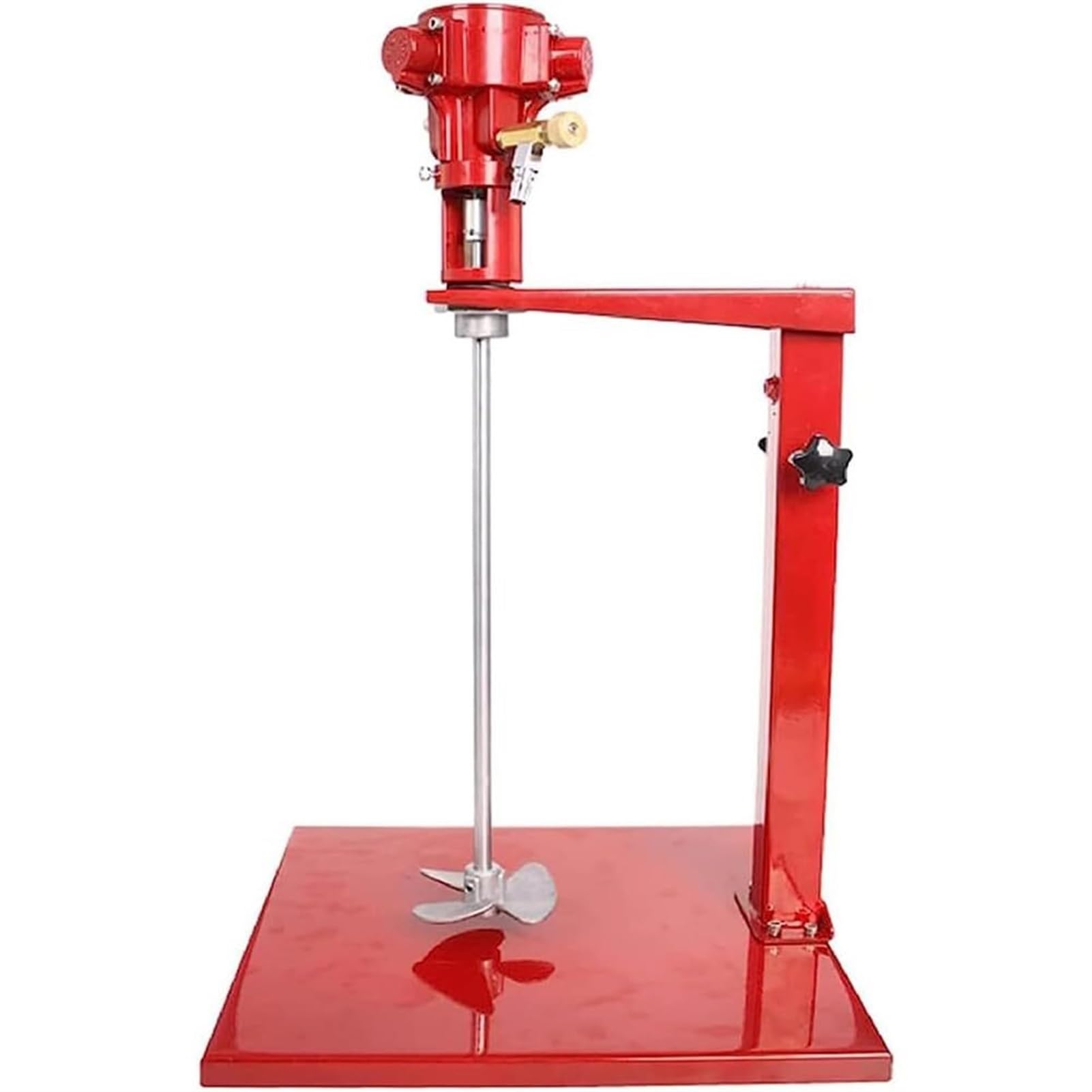 Miscelatore pneumatico for vernici, agitatore for miscelazione da 5 galloni, dispersore automatico da 1500-2600 giri/min, asta di agitazione da 12 mm, altezza regolabile, lama di miscelazione in lega