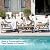 COMLAX FIELD Patio Furniture Set, 4 Pieces Outdoor Patio Furniture with Coffee Table Set, Metal Patio Conversation Sets with Washable and High-Resiliency Sponge Cushions, Upgarded Beige