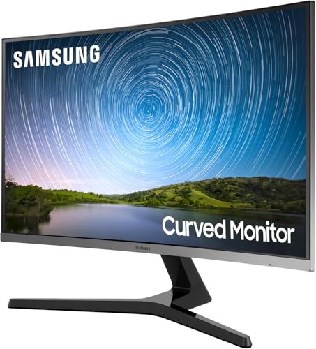 Monitor CR50 (C32R502), Curvo (1500R), 32", 1920x1080 (Full HD), VA, 75 Hz, 4 ms, FreeSync, HDMI, D-Sub, Ingresso Audio, Flicker Free, Eye Saver Mode, Dark Blue Gray - Monitor - Immagine 1