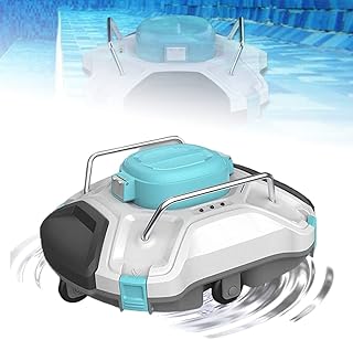 Underwater Automatic Pool Vacuum Cleaner, Fully Automatic Robotic Pool Cleaner Wall-Climbing Underwater Cleaner with Smart Navigation and Top Load Filter Ideal for All Types of In-Ground Swimming Pool