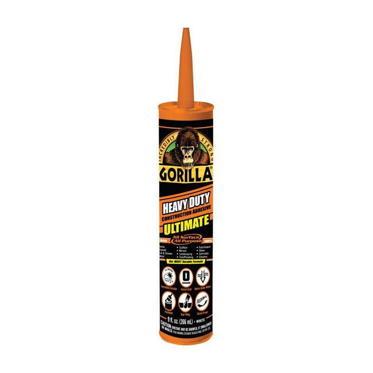 Gorilla All Purpose Construction Adhesive 9 oz 1 pack