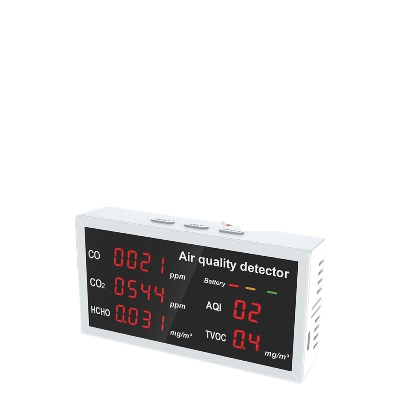 Mthckxjbsuz W17 Air Quality Monitor, Smart Air Quality Monitor Co2 Meter Digital Temperature And Humidity Sensor Tester Pm2.5 Pm1.0 Formaldehyde Detector(W17)