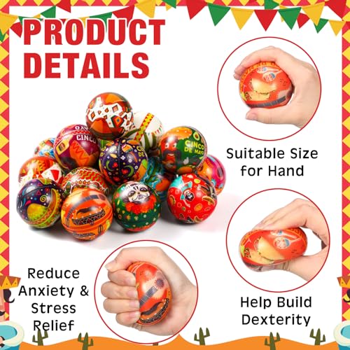 Snapklik.com : 108 Pcs Mini Stress Balls 2.4 Inch Sensory Fidget Balls ...