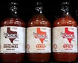 Terry Black's Barbecue Sauce, Variety Pack of 3 Flavors 18 Oz