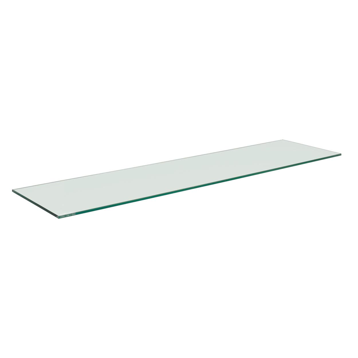 CompleteShopfittings TOUGHENED GLASS SHELVES/SHELF SHOPFITTINGS/SLATWALL TWIN SLOT RETAIL DISPLAY (1200mmx300mmx6mm)