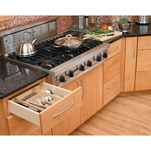Image of Rev-A-Shelf Trim-to-Custom-Fit Silverware Drawer Insert Divider Organizer