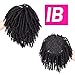 BESTOPPER Dreadlocks Hair Topper Clip In Hair Extensions Toupee15x17cm Synthetic Wig For African Women Black and Men Crochet Soul Locs Braids Wigs For Thinng Hair (#1B)