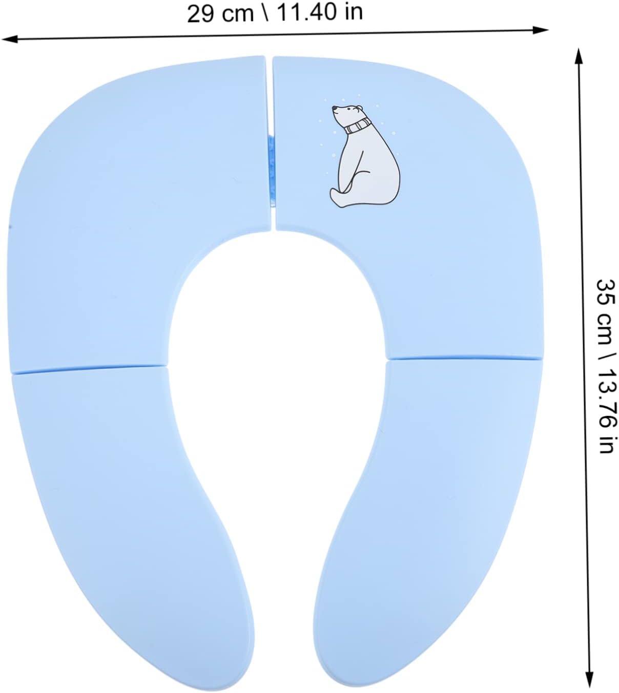 Portable Boy Girl Toilet Seat Easy to Assemble Toilet Riser Handles for Potty Training