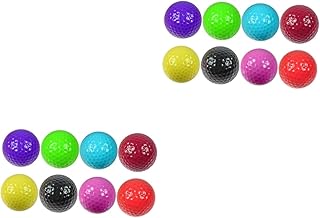 Sosoport Hollow Ball 16 pcs colorful golf balls yellow accessories interior accessories training accessories personalized balls Practicing ball Non-porous Ball bulk auxiliary ball