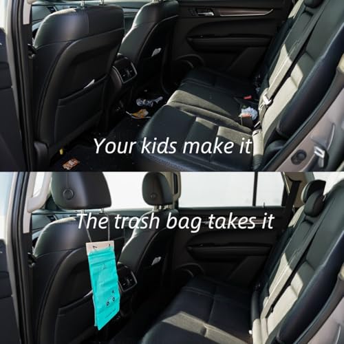 Image of 100PCS Car Trash Bag Rubbish Bin Bag Car Trash Bin Gag Disposable Container Bag for Auto Car Truck Vehicle Office Babyroom Bathroom Study Room