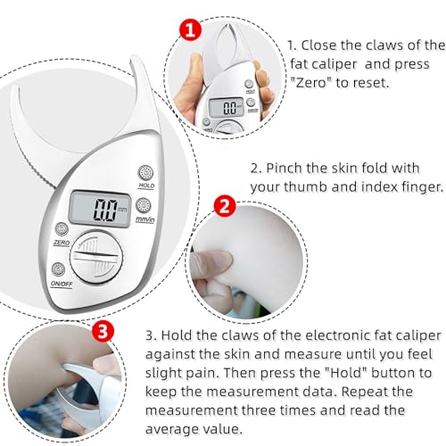 Body Fat Caliper with LCD Screen