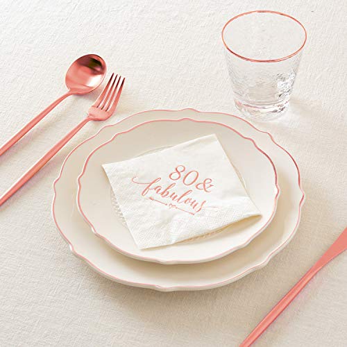 Crisky NPK027-80FABULOUS-ROSEGOLD-50 80 And Fabulous Cocktail Napkins Rose Gold thumb #4