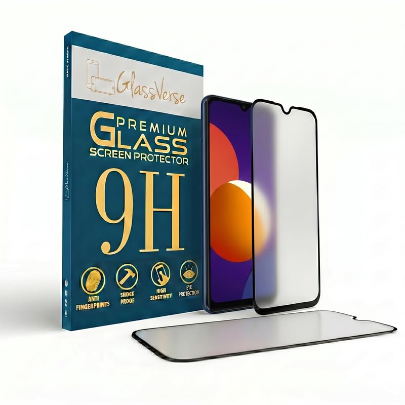 Image of GlassVerse Matte Tempered Glass for Samsung Galaxy F42 | Anti Glare, Smooth Touch Screen Protector, 9H Hardness, Edge to Edge, Case Friendly, Hassle-less Installation Kit Included. (Pack of 2)