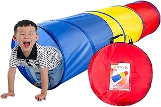 Kids Crawling Tunnel Toy, Indoor and Outdoor Pop Up Tunnel Tent Game Toys, Foldable Tunnel for Pet Cats and Dogs (Size : 46X120CM)