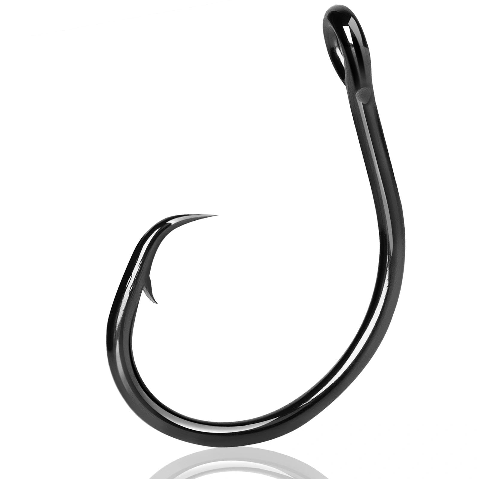 9KM DWLIFE Fishing Hooks - High Carbon Steel Circle Hooks for Freshwater and Saltwater Black Sea Fishing Hooks with Plastic Box Sea Fishing Tackle for Pike Cod Sea Bas Tope 7/0#