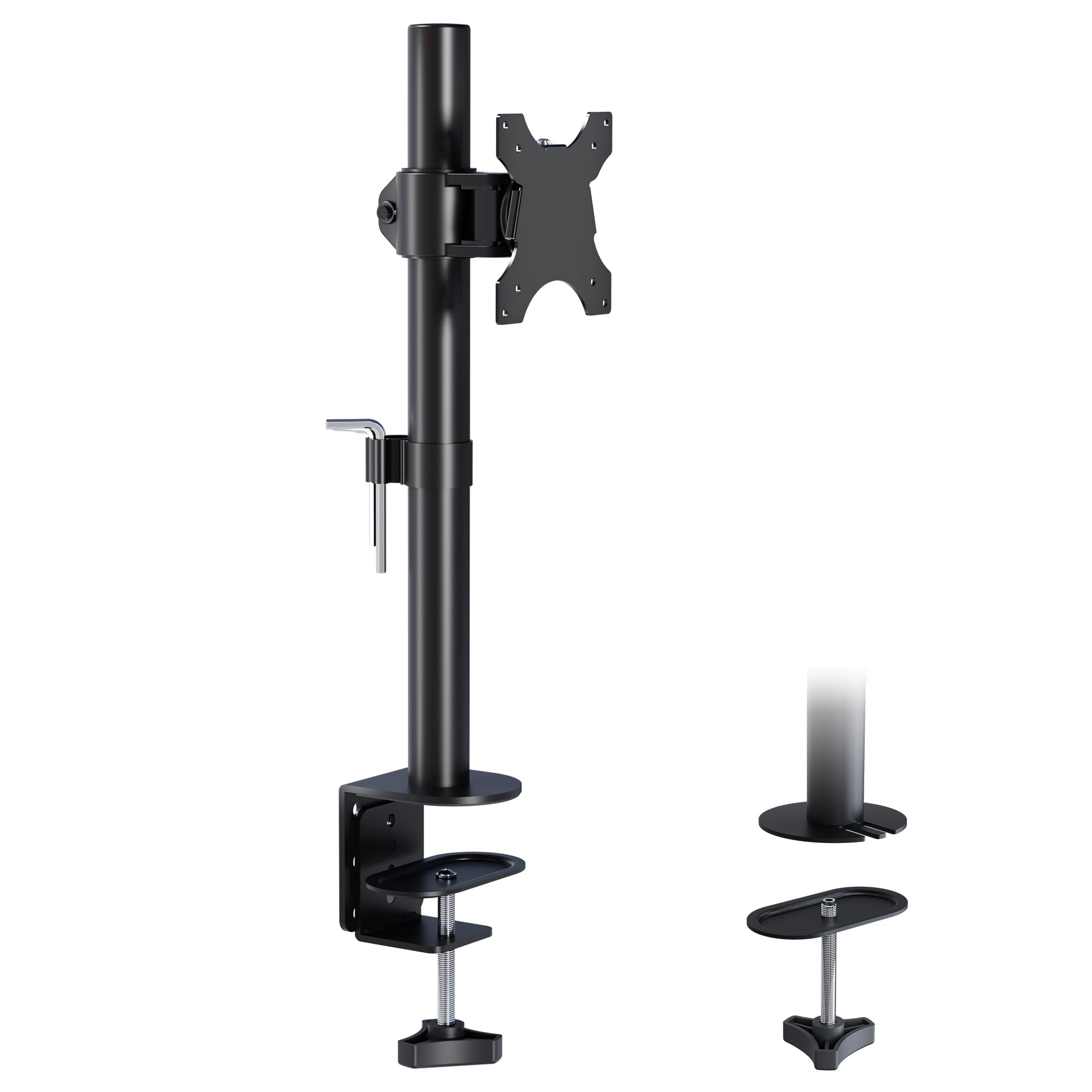 BONTEC Monitor Halterung, Tischhalterung Für 13-34 Zoll Bildschirme, Voll Beweglicher, Ergonomisches Design, Höhenverstellung, Für Gaming & Bürogebrauch, Unterstützt bis zu 10kg,VESA 75/100 Kompatibel
